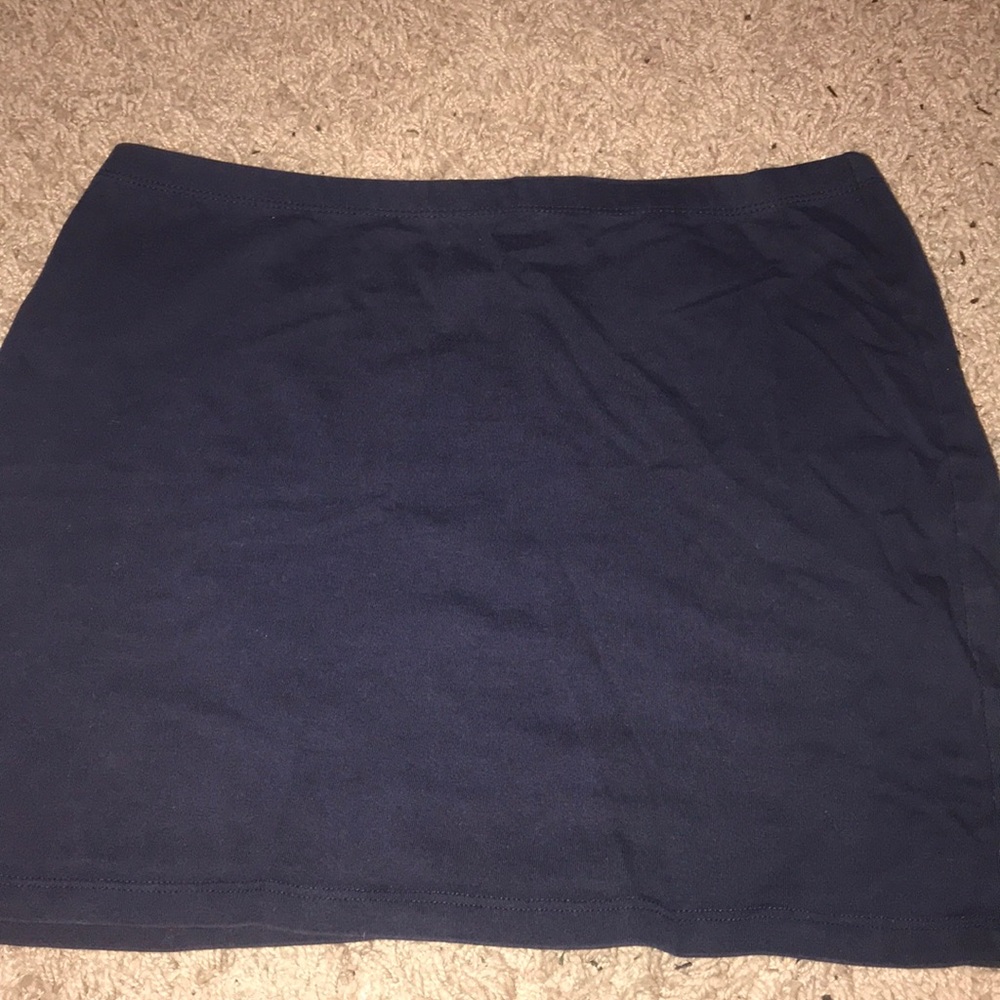 Navy blue tight H&M mini skirt